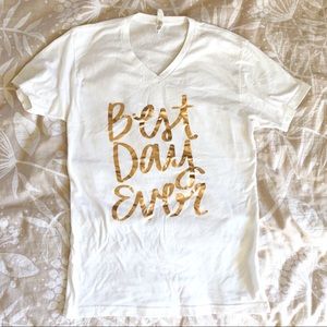 Disney Best Day Ever Rose Gold Tee